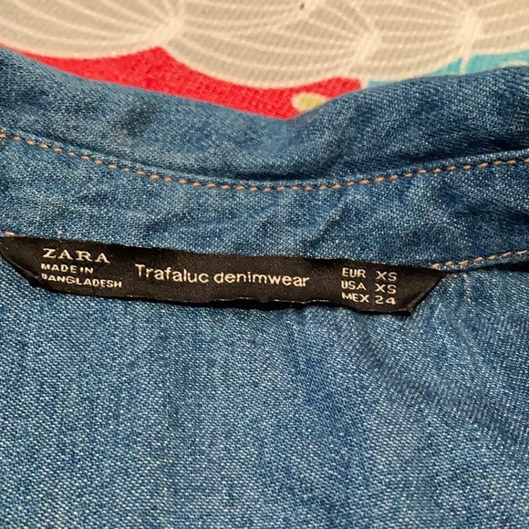 Y2k ZARA denim mini dress or shirt - Picture 5 of 5